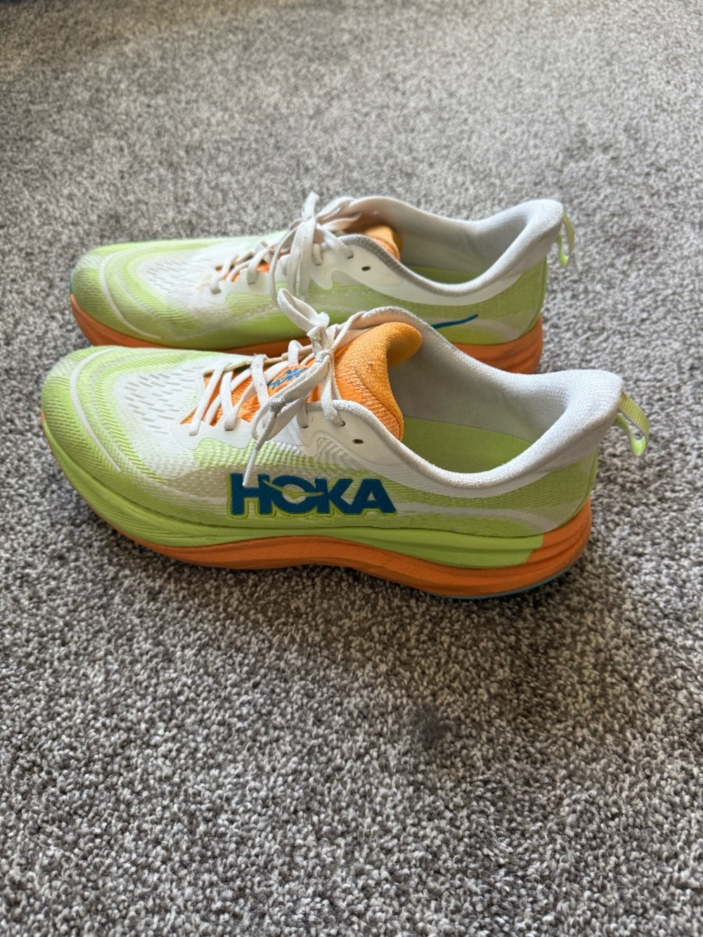 Men’s Yellow & Orange Hoka Clifton 9 Sneakers